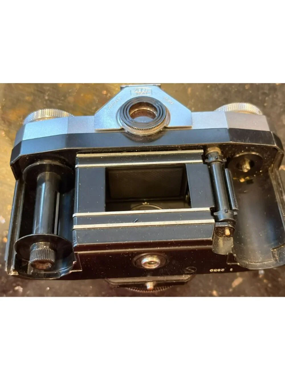 Vintage ZEISS Ikon Contaflex Camera Carl Zeiss Germany in case UNTESTED 4 PARTS